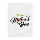 t-shirts-cafeのThanks Mother’s Day クリアファイル