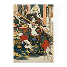 寿めでたや(ukiyoe)の浮世絵日本画：歌川国芳_水滸伝豪傑 操刀鬼曹正 クリアファイル