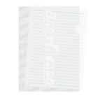 BABYBEARDのBABYBEARD Official LOGO (white) Clear File Folder