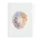 c5watercolorの水彩ペイント・月の裏側 Clear File Folder