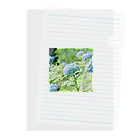 蛍石のhydrangeas Clear File Folder