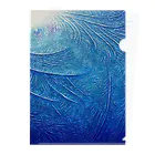 氷紋美術館の天恵〜JapanBlue〜始まりの青 Clear File Folder