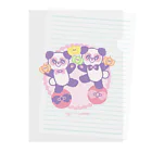 🎀りぼんぱ～ら～🎀のジャグリングぱんだ Clear File Folder