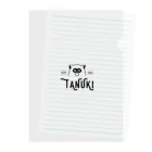 mogura_tanukiのtanuki_vintage01 Clear File Folder