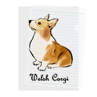 犬グッズの店しえるぶるーのコーギー　～犬種シリーズ～ Clear File Folder