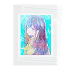 帆波　綾の青髪 Clear File Folder