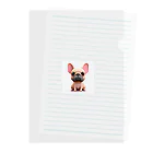 sweetsmailstudioの3Dイラスト　フレンチブルドック Clear File Folder