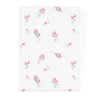 春階響羽/marmarizerの「博愛のTulip」クリアファイル(white) Clear File Folder