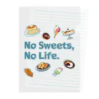 SU-KUのNo Sweets,No Life. クリアファイル