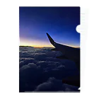 ryuonji87の飛行機からのsunset Clear File Folder