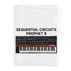 Vintage Synthesizers | aaaaakiiiiiのSequential Circuits Prophet 5 Vintage Synthesizer クリアファイル