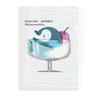 A33の文字入り　ペンギンシャーベット、はじめました Clear File Folder