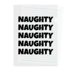 NAUGHTYのNAUGHTY 5ロゴ(BLK) Clear File Folder