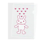 AROMA☆LOVELYのLOVELY♡RABBIT Clear File Folder