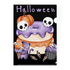 せきまるのハロウィンスイーツ Clear File Folder