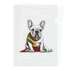 Frenchie-Rasta DoggのFrenchie-Rasta Dogg Clear File Folder