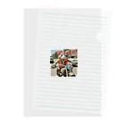 kuri_AMERICANのバイクに乗ったラットフィンク Clear File Folder