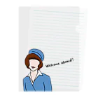 Kana design laboのWelcome aboard!  -retro CA- Clear File Folder