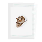 ただの猫好きのWhite Free Cute Funny Cat T-shirt Clear File Folder