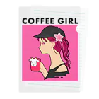 COFFEE GIRLのCoffee Girl ツツジ (コーヒーガール ツツジ) クリアファイル