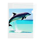 slowlife365のドルフィン Clear File Folder