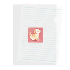 高校生物販の可愛い犬のグッズ Clear File Folder