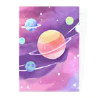 人生を笑いに変えるアートの宇宙のパワーを感じて Clear File Folder