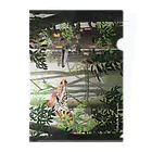 森口慶一　絵画グッズ　の色鉛筆画『朝靄の中で』クリアファイル Clear File Folder