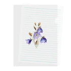 Atelier Petrichor Forestのキキョウ Chinese bellflower Clear File Folder