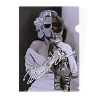 PALA's SHOP　cool、シュール、古風、和風、のMarilynMonroe　&　CAT クリアファイル