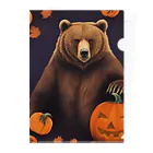 ToToMoの【ハロウィン】グリズリー２ Clear File Folder