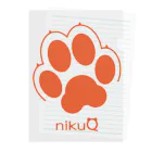 WebArtsの肉球をモチーフにしたオリジナルブランド「nikuQ」（犬タイプ）です クリアファイル