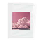 usaのピンク空☁️ Clear File Folder