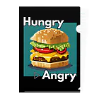 hAngryの【ハンバーガー】hAngry  クリアファイル