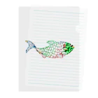 mumusの魚　water drop Clear File Folder