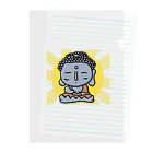 Heshi工房の大仏の【るにょらくん】グッズ01施無畏印・与願印 Clear File Folder