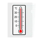 Jun-SUZURIの温度計 Clear File Folder