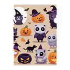 ワンダーワールド・ワンストップのたくさんのかわいいハローウィーンキャラクター④ Clear File Folder