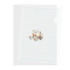 tsuncoの和風な茶器のミニマルデザイン Clear File Folder