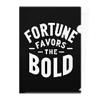 Nexa Official Shop のFortune Favors The Bold クリアファイル