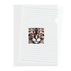 kindonesiaのドット絵のメインクーン Clear File Folder