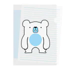 ぱけまるの【ぱけぐっず。】しろくまくん Clear File Folder