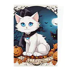 yoiyononakaのハロウィンの白猫08 Clear File Folder