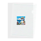 ピヨっこのサングラス犬　【銀次郎】 Clear File Folder