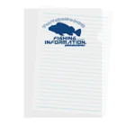 Fishing Information.（フィッシング インフォメーション）　　　　公式ロゴショップのFishing Information.（フィッシングインフォメーション）ユーチューブロゴ2 Clear File Folder