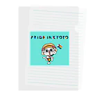 PRIDE in KYOTOのことにゃんsky blue Clear File Folder