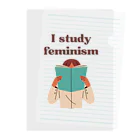 GG Voice & ActionのI study feminism クリアファイル