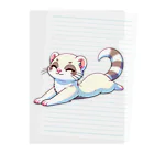 べっち©︎ののんびりフェレットちゃん🐾 Clear File Folder