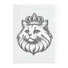 BEOQUの王冠猫 クリアファイル