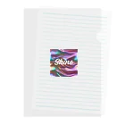 Kumamanのオーロラシルク　Shineロゴ入り Clear File Folder